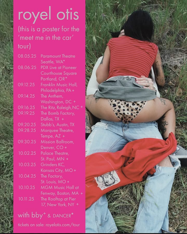 bby Meet Me in the Car Tour Poster 2025